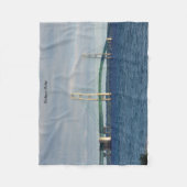 Mackinac Bridge-deken Fleece Deken (Voorkant)