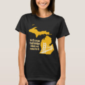 Mackinac bridge donker T-shirt (Voorkant)