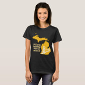 Mackinac bridge donker T-shirt (Voorkant volledig)