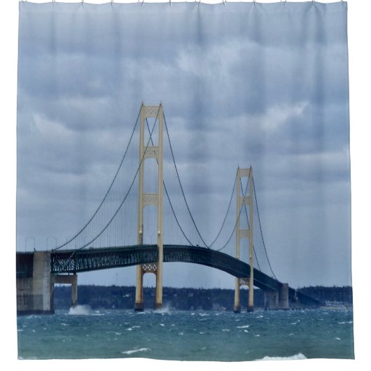 Mackinac Bridge Douchegordijn (Voorkant)