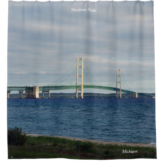 Mackinac Bridge douchegordijn (Voorkant)