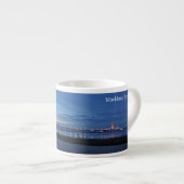Mackinac Bridge dusk espresso mok (Voorkant rechts)