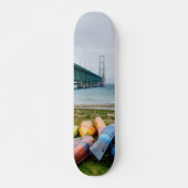 Mackinac Bridge en Canoes Persoonlijk Skateboard (Voorkant)