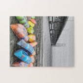 Mackinac Bridge en Canoo's Select Color Legpuzzel (Horizontaal)