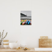 Mackinac Bridge en Canoo's selecteren het Poster K (Keuken)