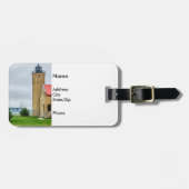 Mackinac Bridge en Lighthouse Bagagelabel (Voorkant horizontaal)