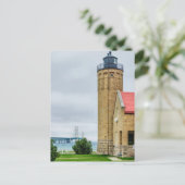 Mackinac Bridge en Lighthouse Briefkaart (Staand voorkant)