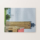 Mackinac Bridge en Lighthouse Legpuzzel (Horizontaal)