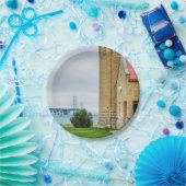 Mackinac Bridge en Lighthouse Papieren Bordje (Feest)