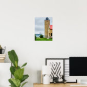 Mackinac Bridge en Lighthouse Poster (Thuiskantoor)