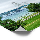 Mackinac Bridge en Lighthouse Poster (Hoek)