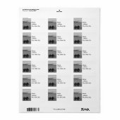 Mackinac Bridge grayscale bekijken Etiket (Full Sheet)
