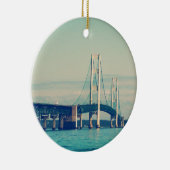 Mackinac Bridge Keramisch Ornament (Rechts)