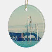 Mackinac Bridge Keramisch Ornament (Links)