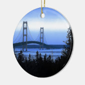 Mackinac Bridge Keramisch Ornament (Links)