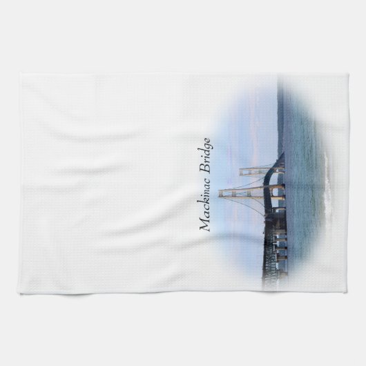 Mackinac Bridge Kitchen Towel Theedoek (Horizontaal)