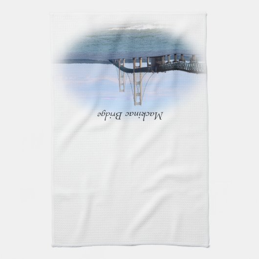 Mackinac Bridge Kitchen Towel Theedoek (Verticaal)