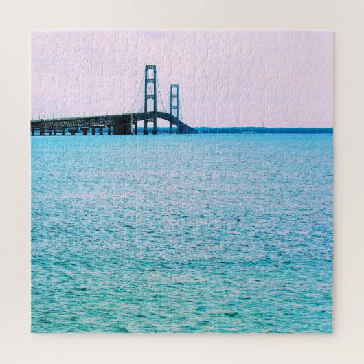 Mackinac Bridge - Lake Michigan - 20x20 - 676 pcs Legpuzzel (Verticaal)