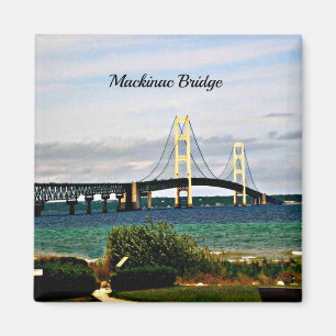 Mackinac Bridge, Mackinac Island Magneet