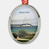 Mackinac Bridge, Mackinac Island Metalen Ornament (Links)