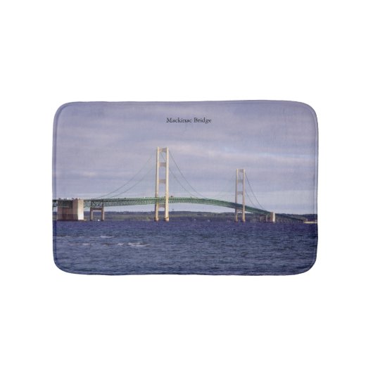 Mackinac Bridge Mackinaw City Badmat (Voorkant)