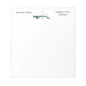 Mackinac Bridge Mackinaw City-notepad Notitieblok (Voorkant)