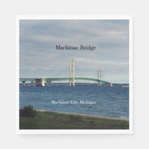 Mackinac Bridge Mackinaw City paper inapkins Servet