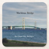 Mackinac Bridge Mackinaw City paper onderzetter (Voorkant)