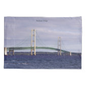 Mackinac Bridge Mackinaw City pillow hoesje Kussensloop (Achterkant)