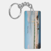 Mackinac Bridge Mackinaw City winter Sleutelhanger (Voorkant Links)