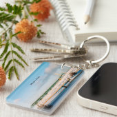 Mackinac Bridge Mackinaw City winter Sleutelhanger (Voorkant Rechts)