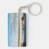 Mackinac Bridge Mackinaw City winter Sleutelhanger (achterkant)