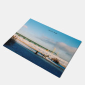 Mackinac Bridge Mackinaw City wintermat Deurmat (Schuin)