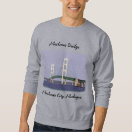 Mackinac Bridge Mackinaw shirt v2 zwarte beletteri