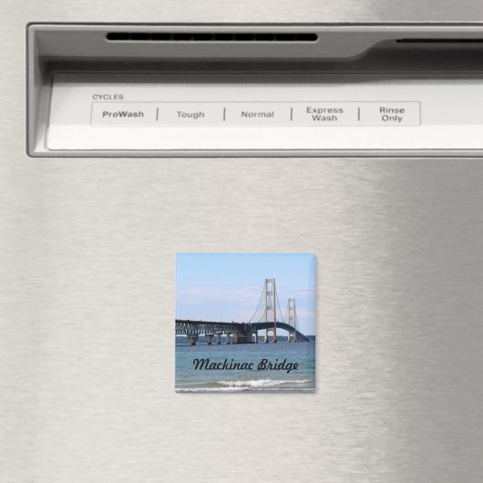 Mackinac Bridge Magnet (Insitu (Vaatwasser))
