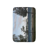 Mackinac Bridge met bomen badmat (Voorkant Verticaal)