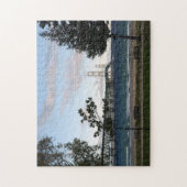 Mackinac Bridge met bomen puzzel (Verticaal)