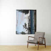 Mackinac Bridge met bomen Wandkleed (In situ)