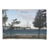 Mackinac Bridge met boomkussen hoesje Kussensloop (Voorkant)