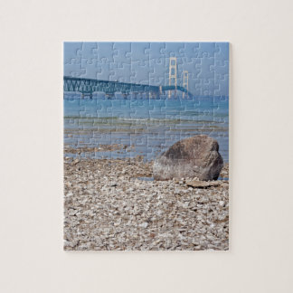 Mackinac Bridge met Rock Puzzle Legpuzzel