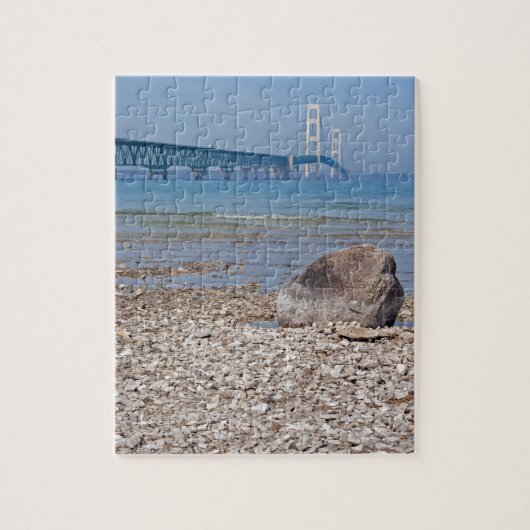 Mackinac Bridge met Rock Puzzle Legpuzzel (Verticaal)