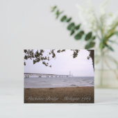 Mackinac Bridge Michigan Briefkaart (Staand voorkant)