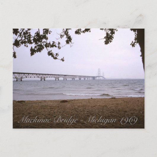 Mackinac Bridge Michigan Briefkaart (Voorkant)
