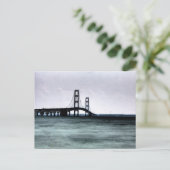 Mackinac Bridge, Michigan Briefkaart (Staand voorkant)