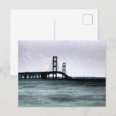 Mackinac Bridge, Michigan Briefkaart (Voorkant / Achterkant)