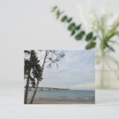 Mackinac Bridge, Michigan Briefkaart (Staand voorkant)