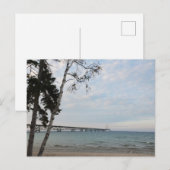 Mackinac Bridge, Michigan Briefkaart (Voorkant / Achterkant)