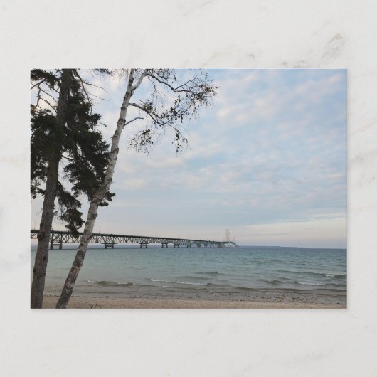 Mackinac Bridge, Michigan Briefkaart (Voorkant)