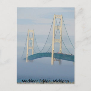 Mackinac Bridge, Michigan Briefkaart