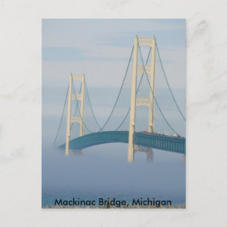 Mackinac Bridge, Michigan Briefkaart